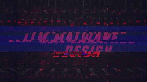 Glitch Digital Code Text Reveal Opener