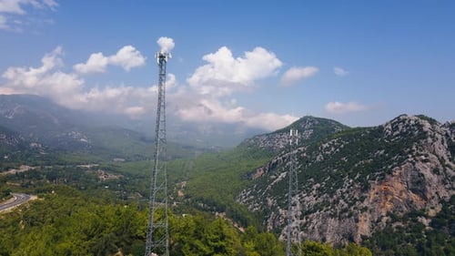 Telecommunication Tower of Cellular or Base Transceiver Station