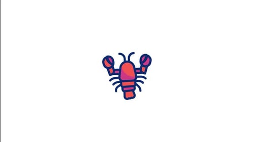 Animiertes Hummer-Symbol
