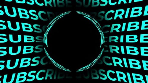 Subscribe Kinetic Typography Animation, Green Subscribe Graphic Motion