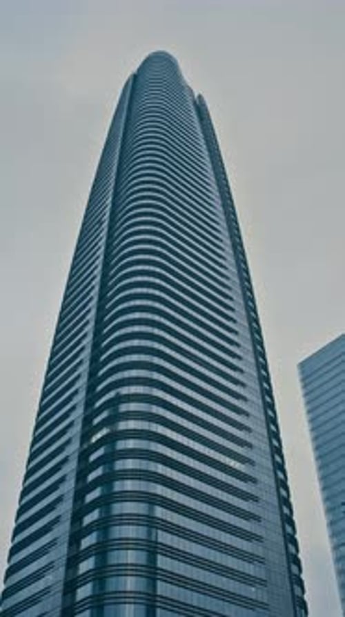 Vertical View Of Shenzhen Cityscape, China