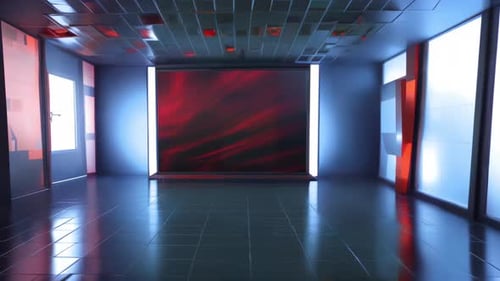 Immersive Broadcast Experience: Engaging Virtual TV Studio Set with Chroma Key