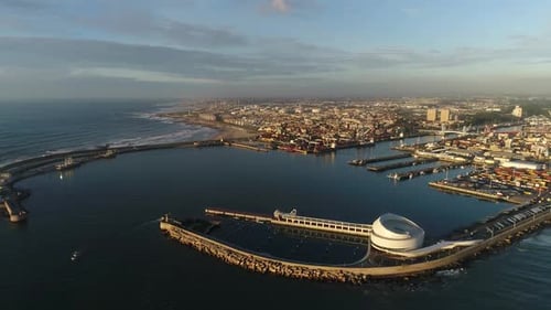 Hafen für moderne Architektur in Matosinhos, Portugal