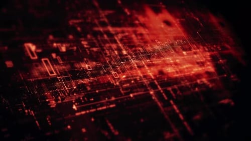 Futuristic Screen Display Data Matrix Simulation Background 11