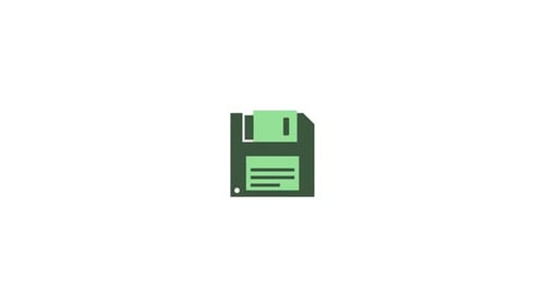 Animationsvideo mit dem Diskettensymbol auf dem PC speichern