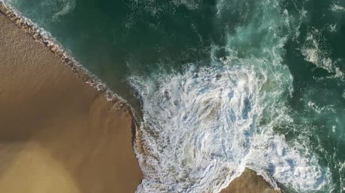 Aerial view of Playa del Divorcio, Cabo San Lucas, Baja California, Mexico.