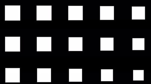 Prism Collection: Seamless transition with multiple squares dropping and expanding together