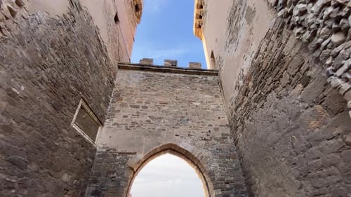 Gates of the Genoese Fortress in Sudak Crimea