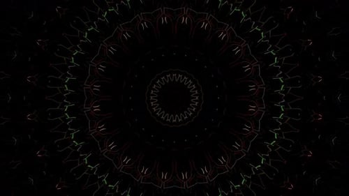 Abstrakter Hintergrund, der Streifen bewegt und mit leuchtenden Lichtpunkten blinkt. Animation mit Kreisen