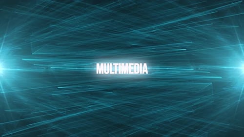 Abstract Digital Data Network Connection Lines Animation