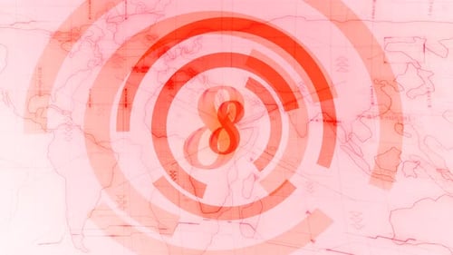 Animierter digitaler Countdown