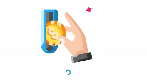 Animation Depositing Money: A Simple Illustration of Financial Transaction