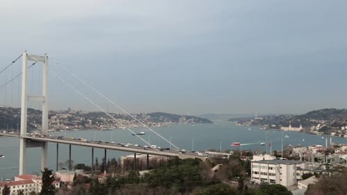 Bosporus-Brücke in Istanbul, Türkei