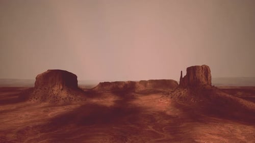 A Stunning Desert Landscape Captured From an Aerial Perspective