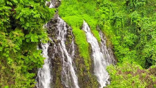 Beautiful Tropical Waterfall Philippines Mindanao