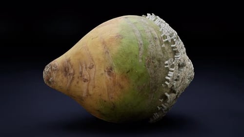 Abstract Biological Growth Animation on Organic Surface