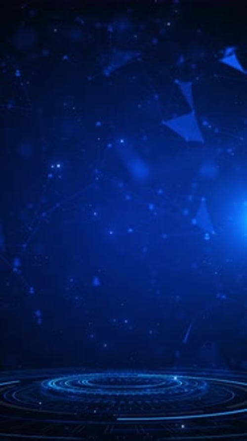 Abstract Big Data Wave Animation Data Flow Futuristic Business Digital Background Technology