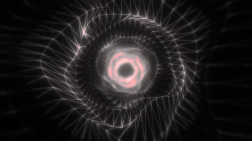 Abstract Digital Tunnel Network Plexus Loop Background