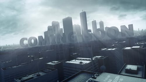 3D Skyscraper City Text Coming Soon