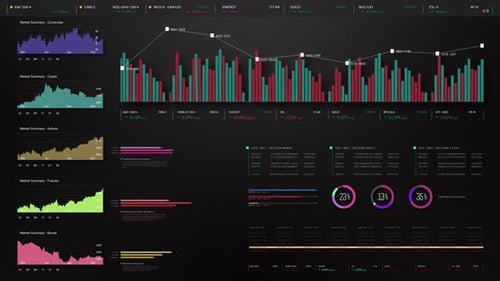 Business Infographic Presentation Display Screen 02