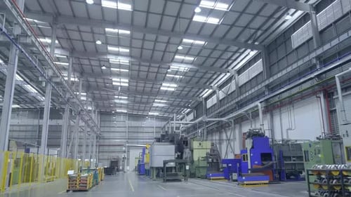 Modern plant for Automatic vision system Factory line production industrial product. Medicine, techn