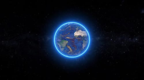 Realistic Earth Planet Animation, 2161