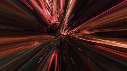 Abstract Light Tunnel Warp Speed Background Animation Loop