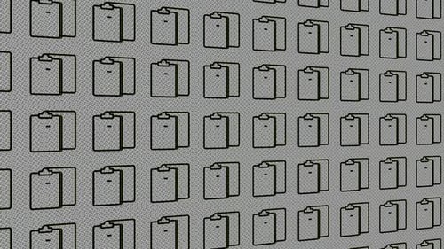 Arrière-plan dynamique avec des icônes de liste de contrôle animées, design exclusif et unique