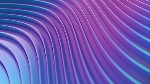 Abstract Wavy Lines Flowing Color Motion Background Loop