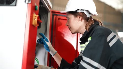 Technology industry innovation, people with tech Innovation with technological progress business.