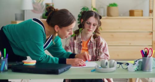 Angry Teacher with Young Student