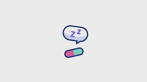 Sleeping Pills Animated Icon
