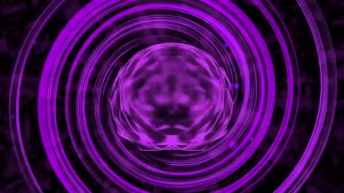 Purple irregular glow circle energy revolution