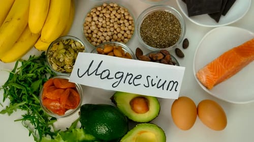 Food Products Containing Magnesium Selective Focus