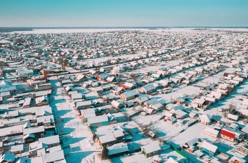 Sunny Winter Day Timelapse Dronelapse Hyperlapse