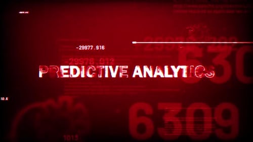 Glitchy Digital Data Predictive Analytics Text Reveal