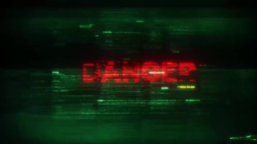 Glitch Code Text Reveal with Digital Data Corruption