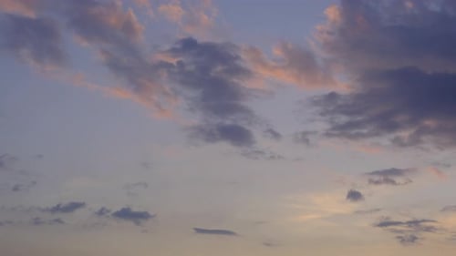 Golden Sunset Sky with Colorful Cloudscape