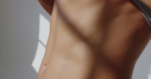 Toned Torso close up in Room