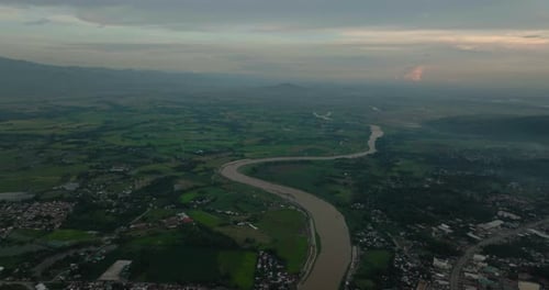 Ville de Valence à Bukidnon, Philippines, Mindanao