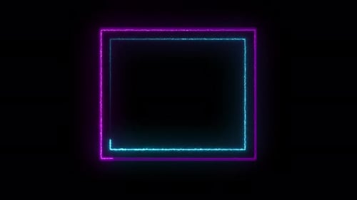 HUD square animation Hologram Virtual Interface scan display technology user interface HUD square