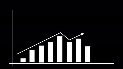business growth chart. Vd 77