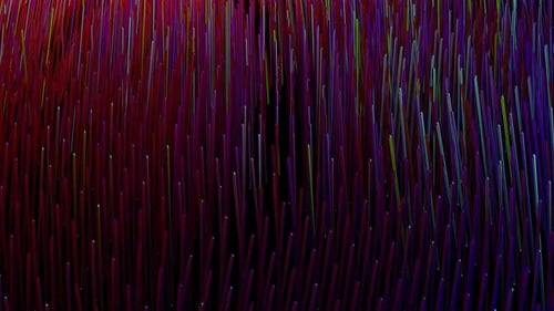 Multicolor Cyber Grass Background Loop Animation in 4K