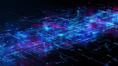 Digital Network Grid Flow 02026