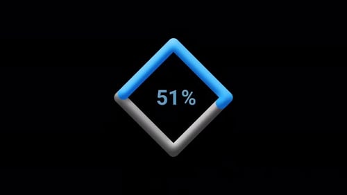 Loading animation progress bar circle and linear style with percentage, modern HUD interface data lo