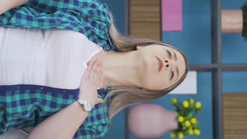 Vertical video of Chest tightness, heart problem.