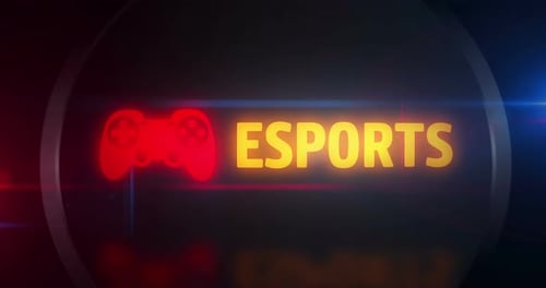 Esports symbol light flashing on board control display