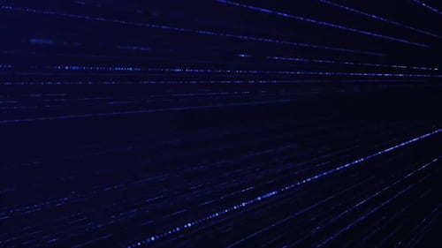 Futuristic Blue Digital Data Stream Loopable Background