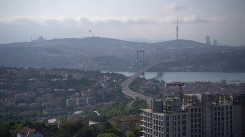istanbul bosphorus bridge and cityscape at daytime