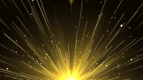 Beautiful Blue Shimmering Particles with Lens Flare on